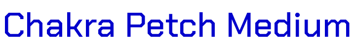 Chakra Petch Medium шрифт